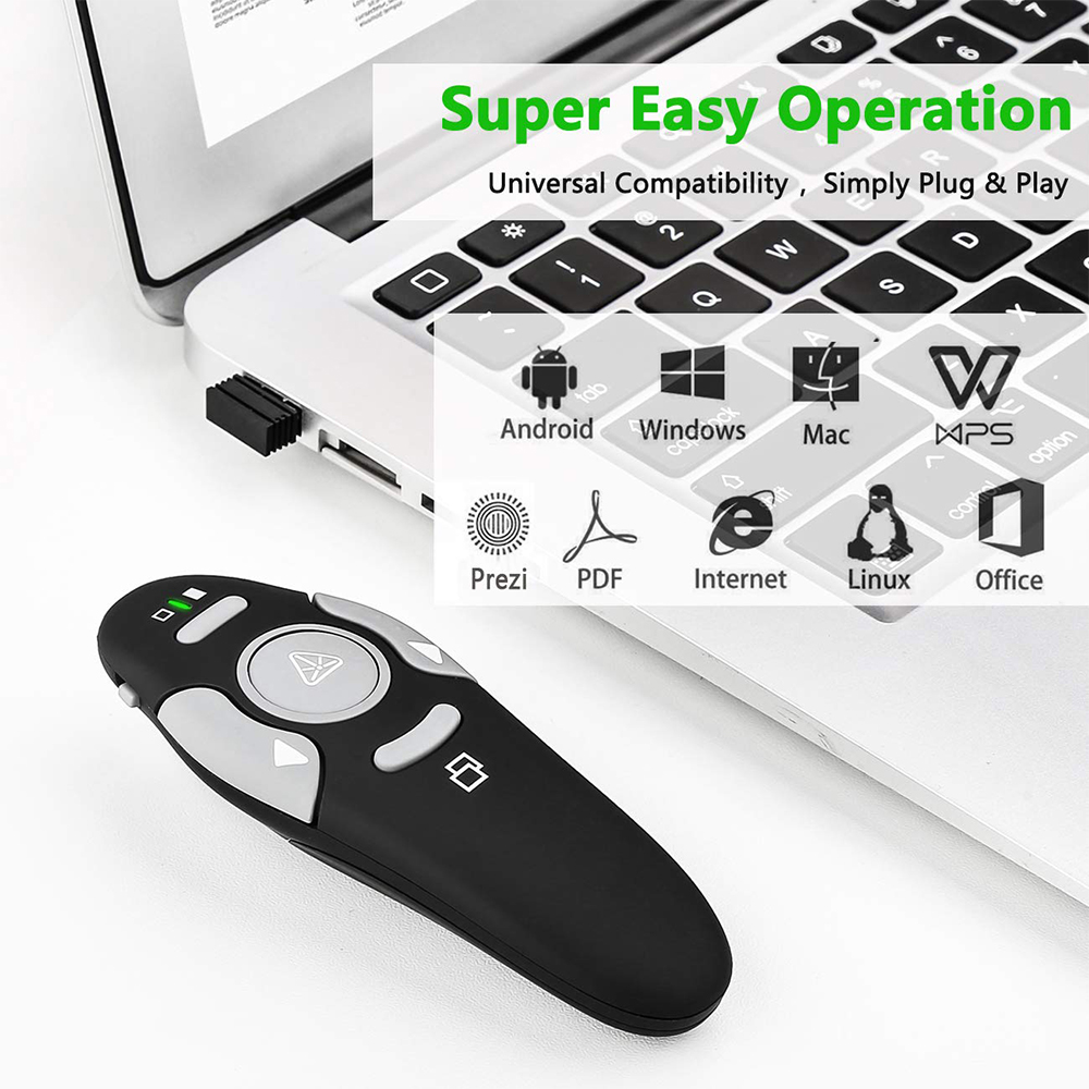 MRSVI Wireless Presentation Cl - đánh giá và giá Laser Pointer Presenter
