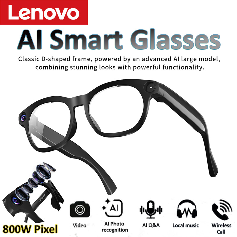 Lenovo AI Smart Glasses 8MP HD - đánh giá và giá Smart Glasses Ar
