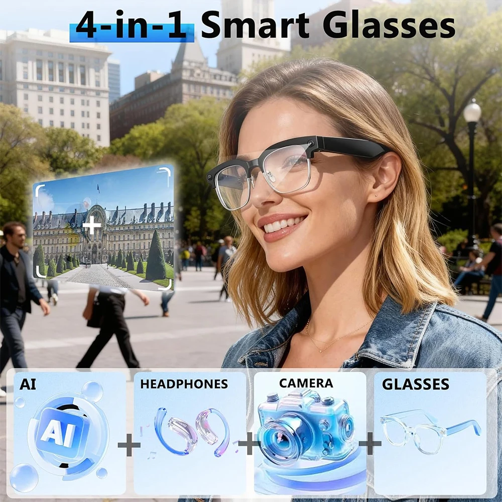 4K Smart AI Glasses 8MP Camera - đánh giá và giá Smart Glasses Ar