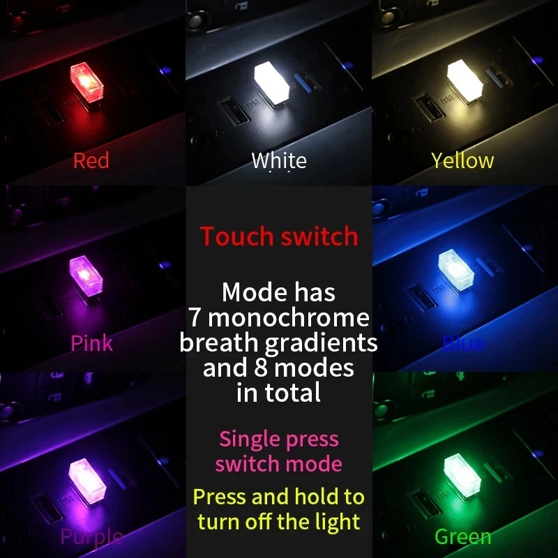 1/4pc Mini USB LED Car Light A - đánh giá và giá Electronics Gadgets For Car
