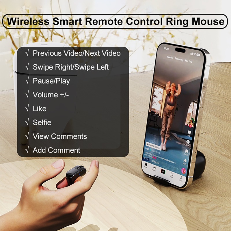 Mini Fingertip Smart Remote Co - đánh giá và giá Laser Pointer Presenter